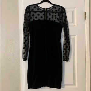 Juicy Couture  velvet polka dot dress